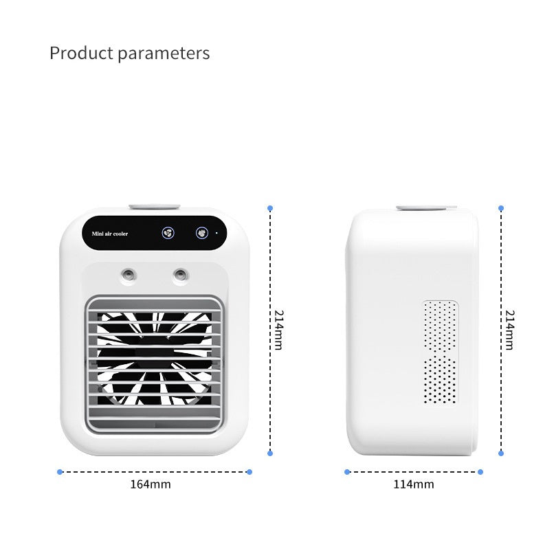 Portable Air Cooler Fan with Water Cooling – Evaporative Air Conditioner for Home, Office & Car