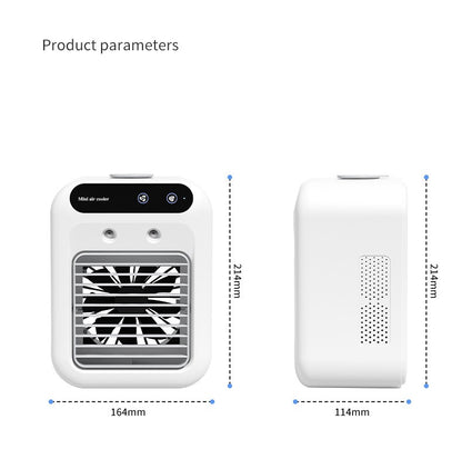 Portable Air Cooler Fan with Water Cooling – Evaporative Air Conditioner for Home, Office & Car