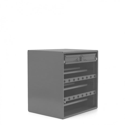 Wire & Terminal Storage Cabinet, 6 Rods, 20 Compartments, 16 Rubberized Grommets