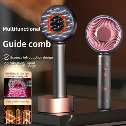 Head Massagers Scalp with 4 Mode Guiding Comb For Hair Massage Red Light Therapy Smooth Hair Care Deep Moisturizing of the Scalp