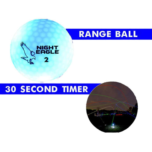 30 Second LED Range Golf Balls Blue Pack of 24