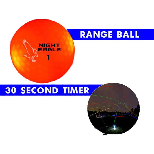 30 Second LED Range Golf Balls Red Pack of 24