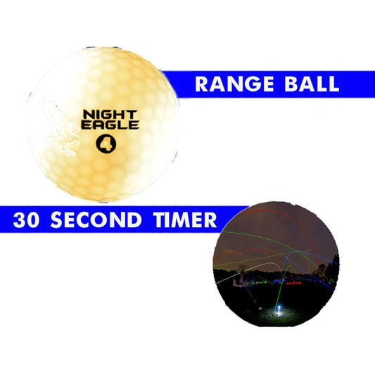 30 Second LED Range Golf Balls White Pack of 24