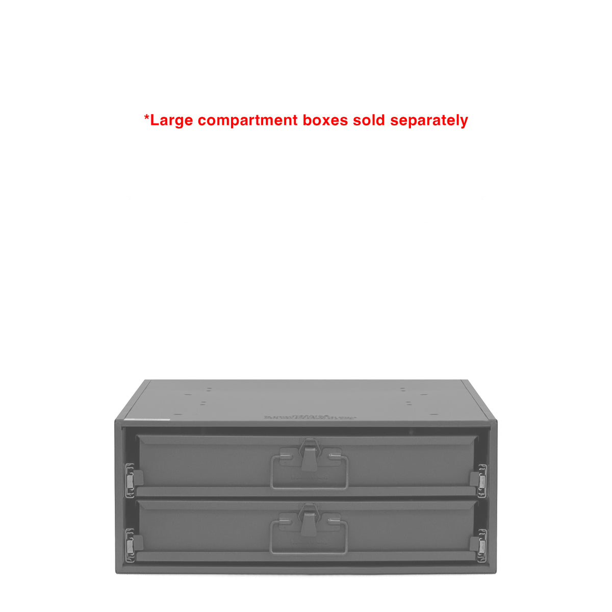 Large Bearing Slide Rack, 2 Compartments