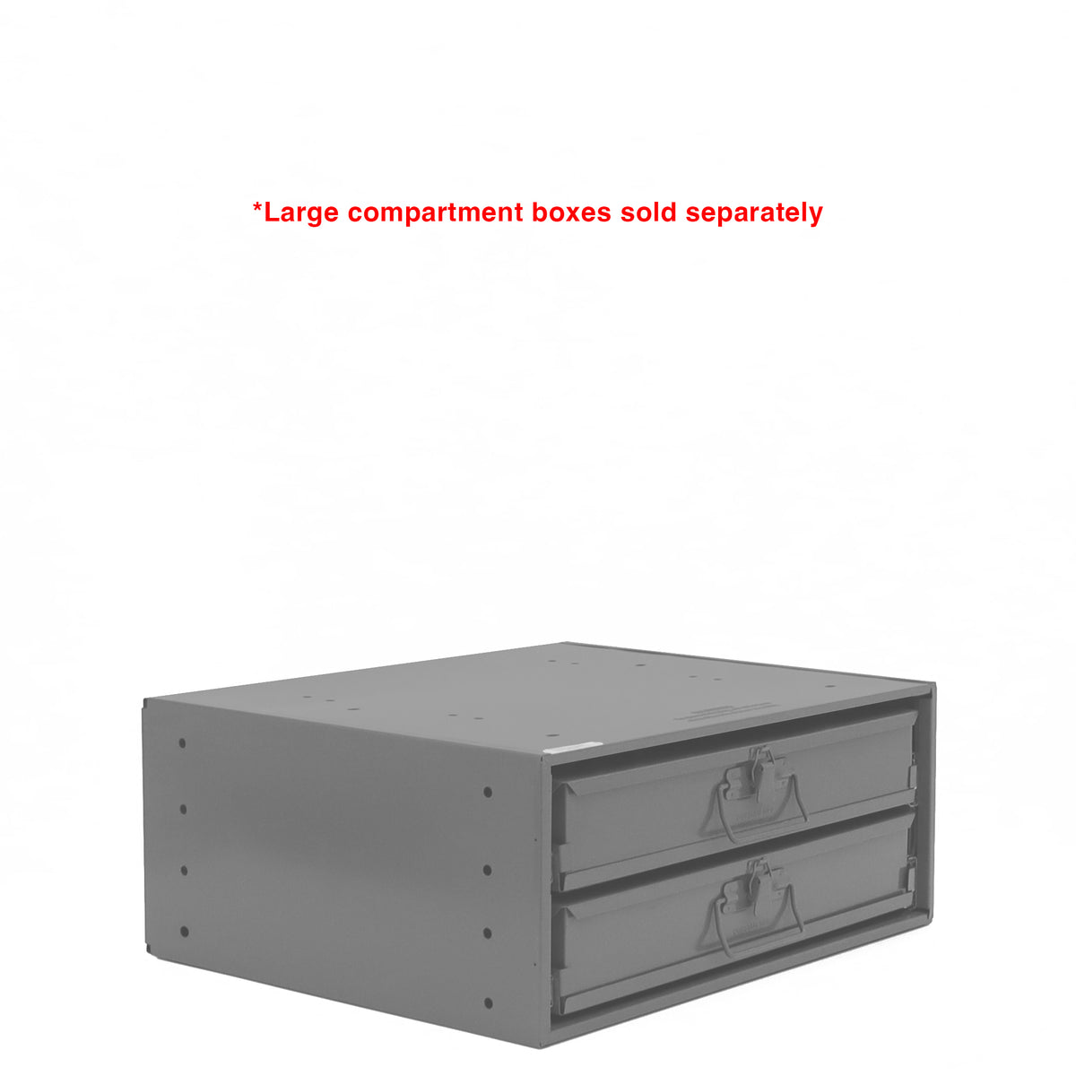 Large Bearing Slide Rack, 2 Compartments