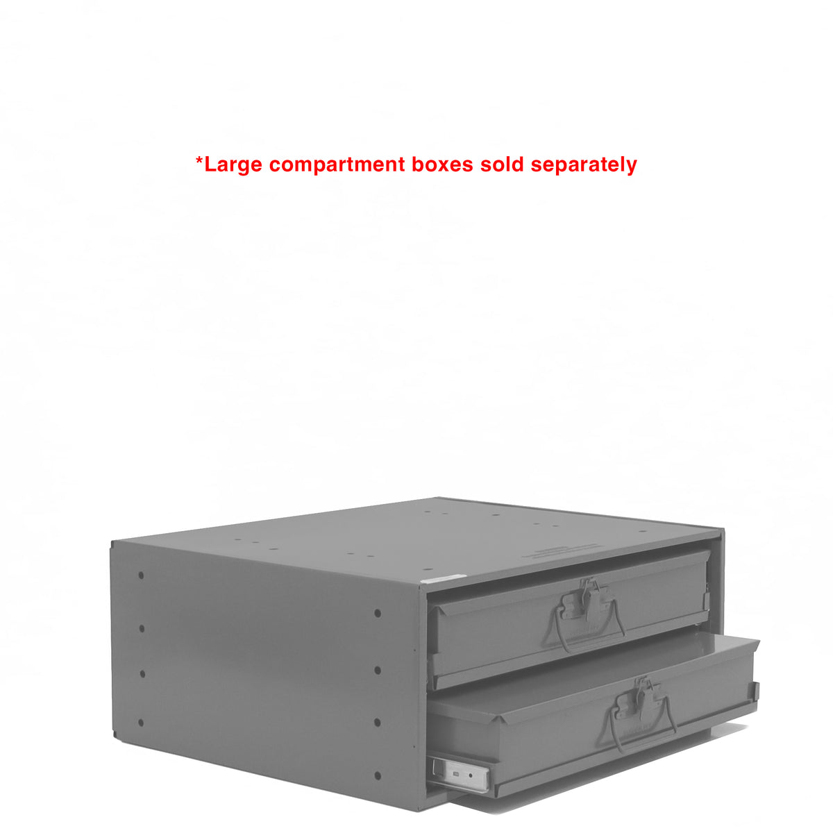 Large Bearing Slide Rack, 2 Compartments