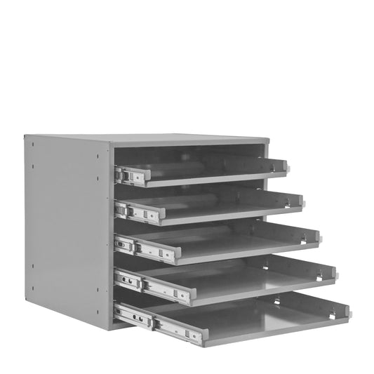 Large Bearing Slide Rack, 5 Compartments