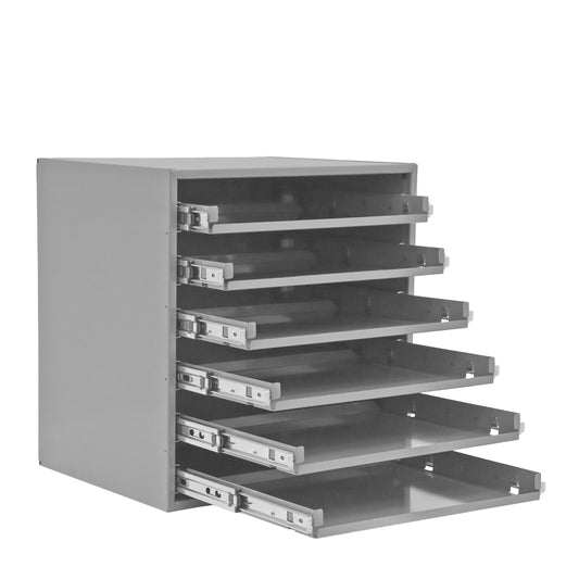 Small bearing slide rack, 6 compartments