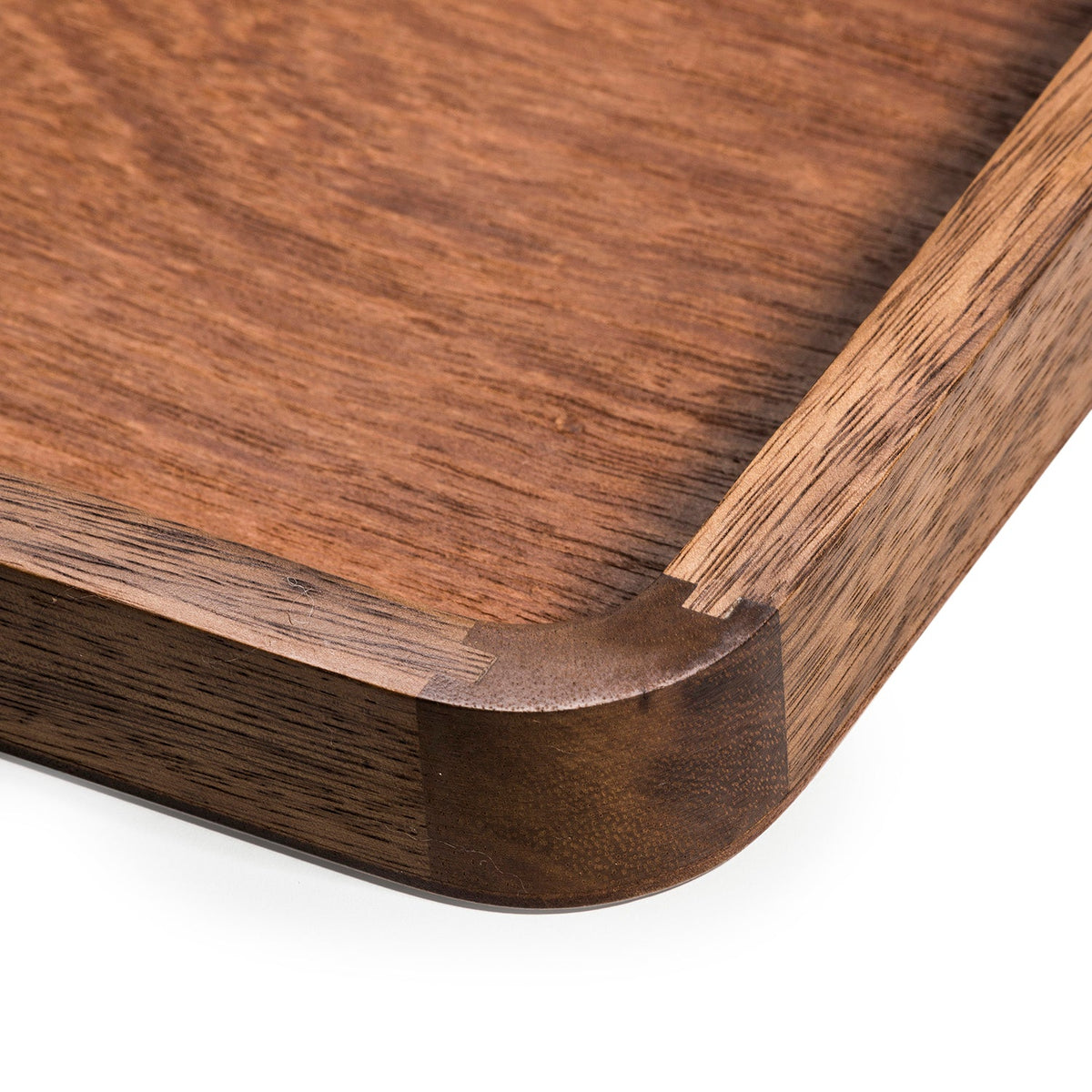 Square Serving Tray -14 - Kalmar Home acacia wood serving tray, view 3