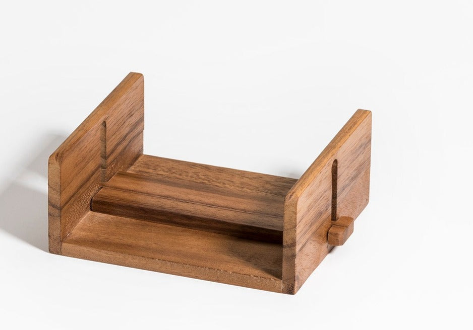 Napkin Holder - Kalmar Home acacia wood napkin holder, view 3