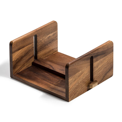 Napkin Holder, Luncheon 6" x 6" - Kalmar Home acacia wood napkin holder