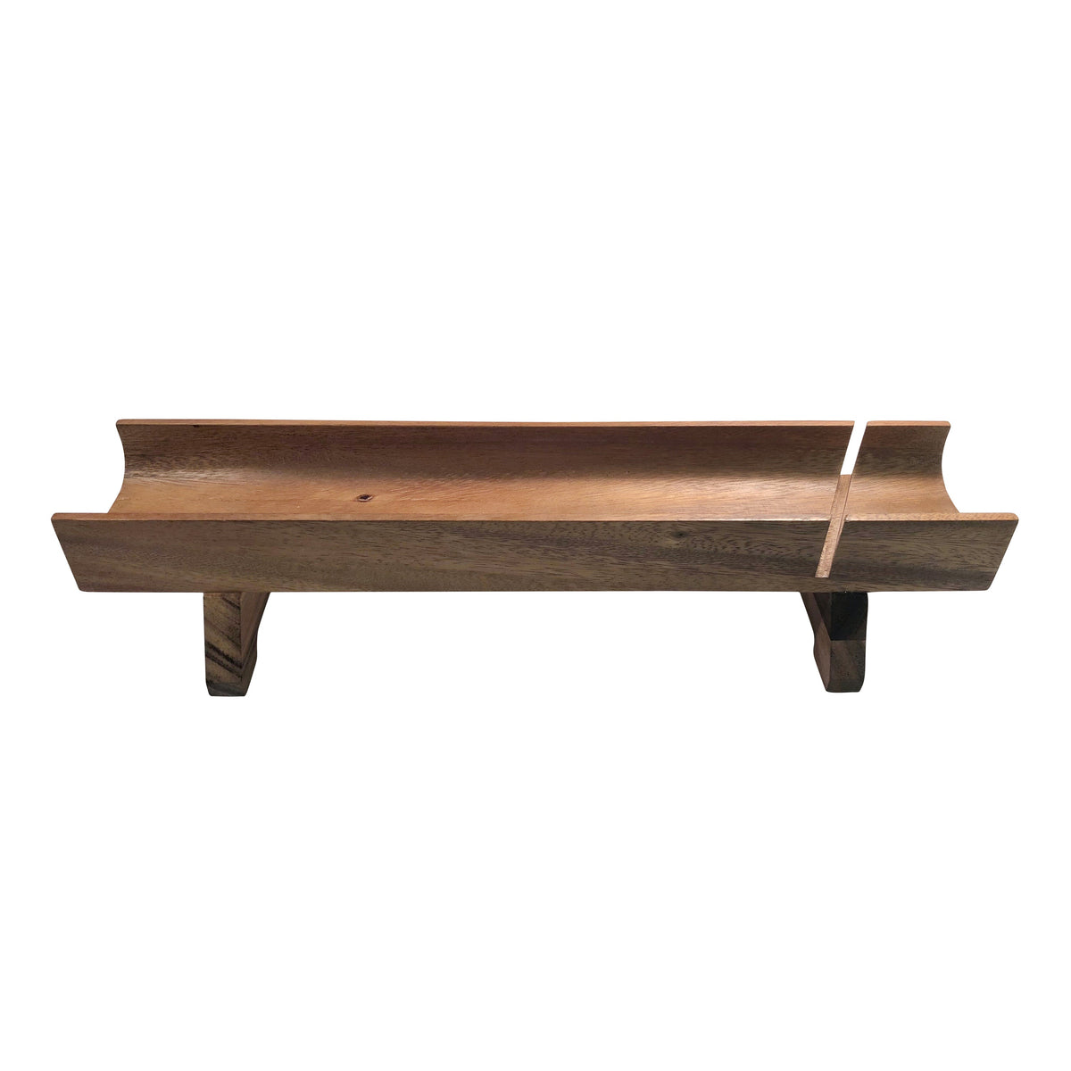 French Bread Slicer - Raised - Kalmar Home acacia wood cutting board, view 2