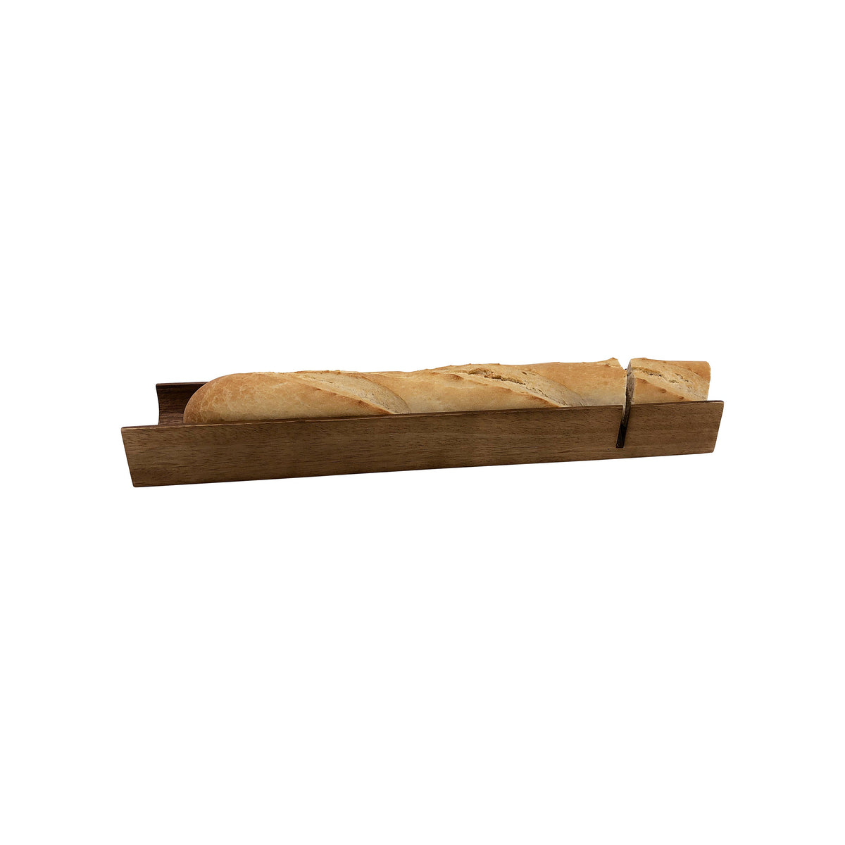 French Bread Slicer - Kalmar Home acacia wood cutting board, view 2