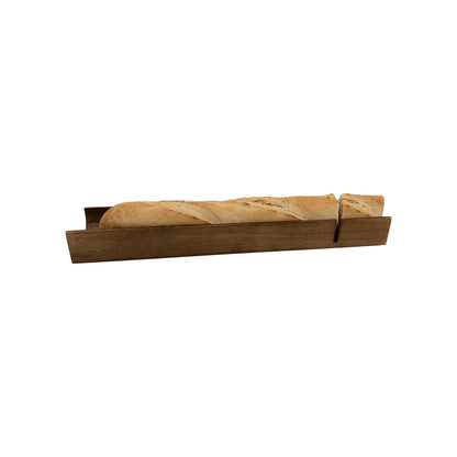 French Bread Slicer - Kalmar Home acacia wood cutting board, view 2