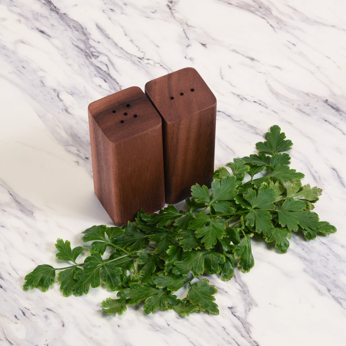 Salt & Pepper Shakers - Kalmar Home acacia wood condiment shaker, view 3