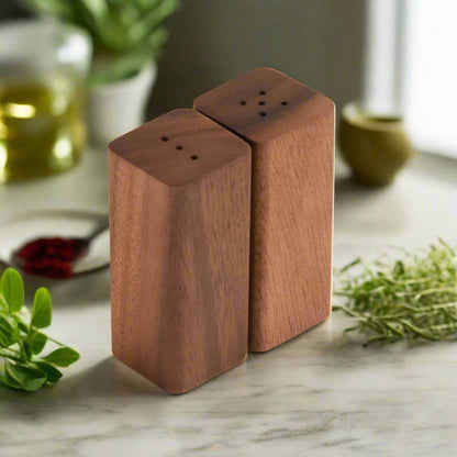 Salt & Pepper Shakers - Kalmar Home acacia wood condiment shaker