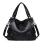 Middle-aged and elderly women's mother bag large capacity shoulder crossbody handbag sheepskin soft leather bag