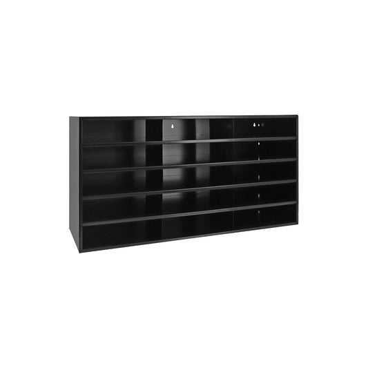 Horizontal Lit Rack, 15 Openings, Black