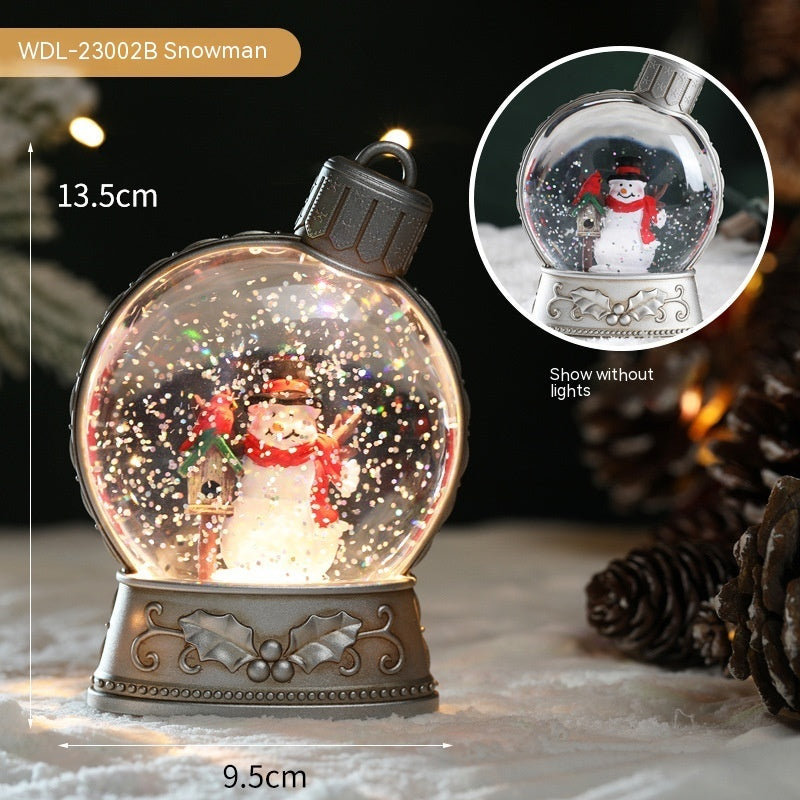 LED Christmas Holiday Decorations with Luminous Flat-Light Simulation and Flame-Effect Design for Home Scene Layout