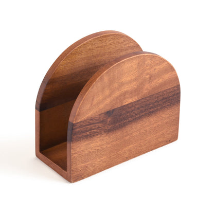 Vertical Napkin Holder - Kalmar Home acacia wood napkin holder, view 2