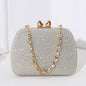Little Love Water Diamond Chain Handheld Crossbody Small Square Bag Celebrity Banquet Handheld Bag