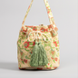 Messenger Bucket Bag Bohemian Ethnic Wind Canvas Bag Women's Printed New Canvas Commuter Bag