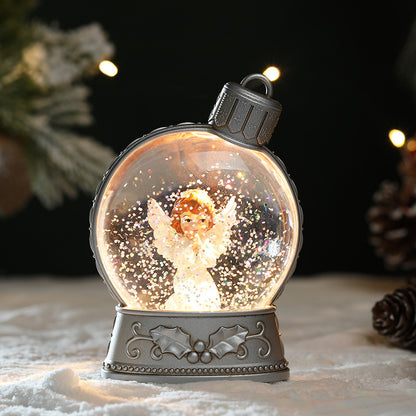 LED Christmas Holiday Decorations with Luminous Flat-Light Simulation and Flame-Effect Design for Home Scene Layout