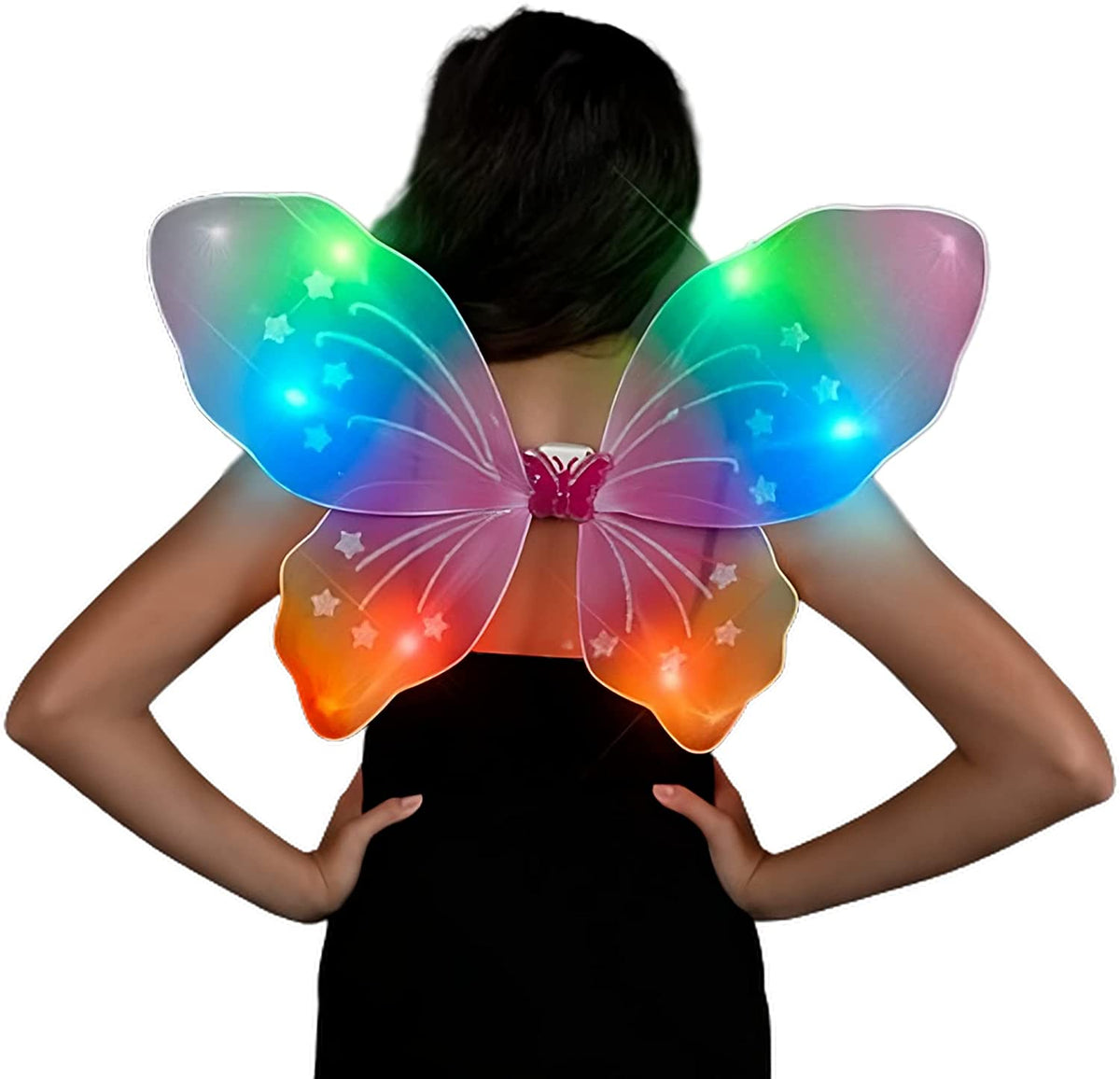 Light Up Rainbow Fairy Butterfly Wings
