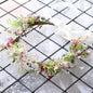 Bridal Flower Wreath Headpiece Original Simulation Starry Sky Water Grass Flower Crown Birthday Wedding Headflower Wreath
