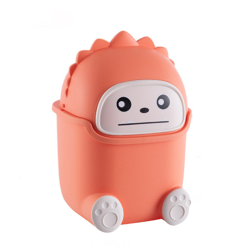Desktop Trash Can Cute Mini Trash Storage Bin