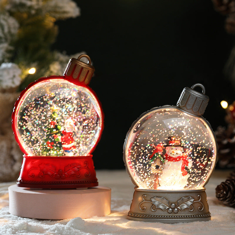 LED Christmas Holiday Decorations with Luminous Flat-Light Simulation and Flame-Effect Design for Home Scene Layout