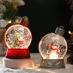LED Christmas Holiday Decorations with Luminous Flat-Light Simulation and Flame-Effect Design for Home Scene Layout