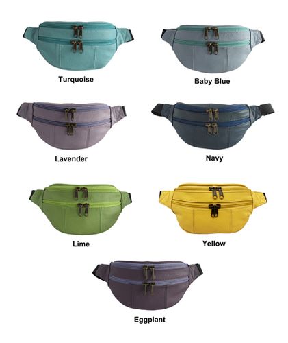Amerileather Assorted Leather Fanny Packs (#7313)