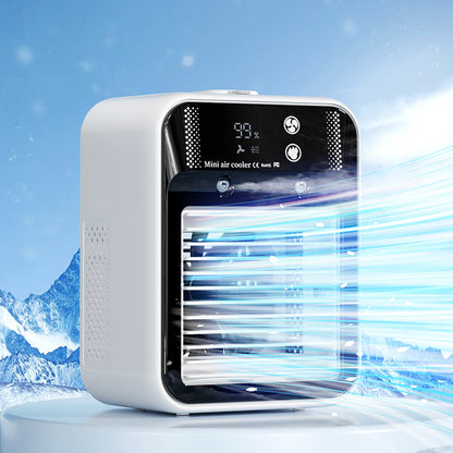Portable Air Cooler Fan with Water Cooling – Evaporative Air Conditioner for Home, Office & Car