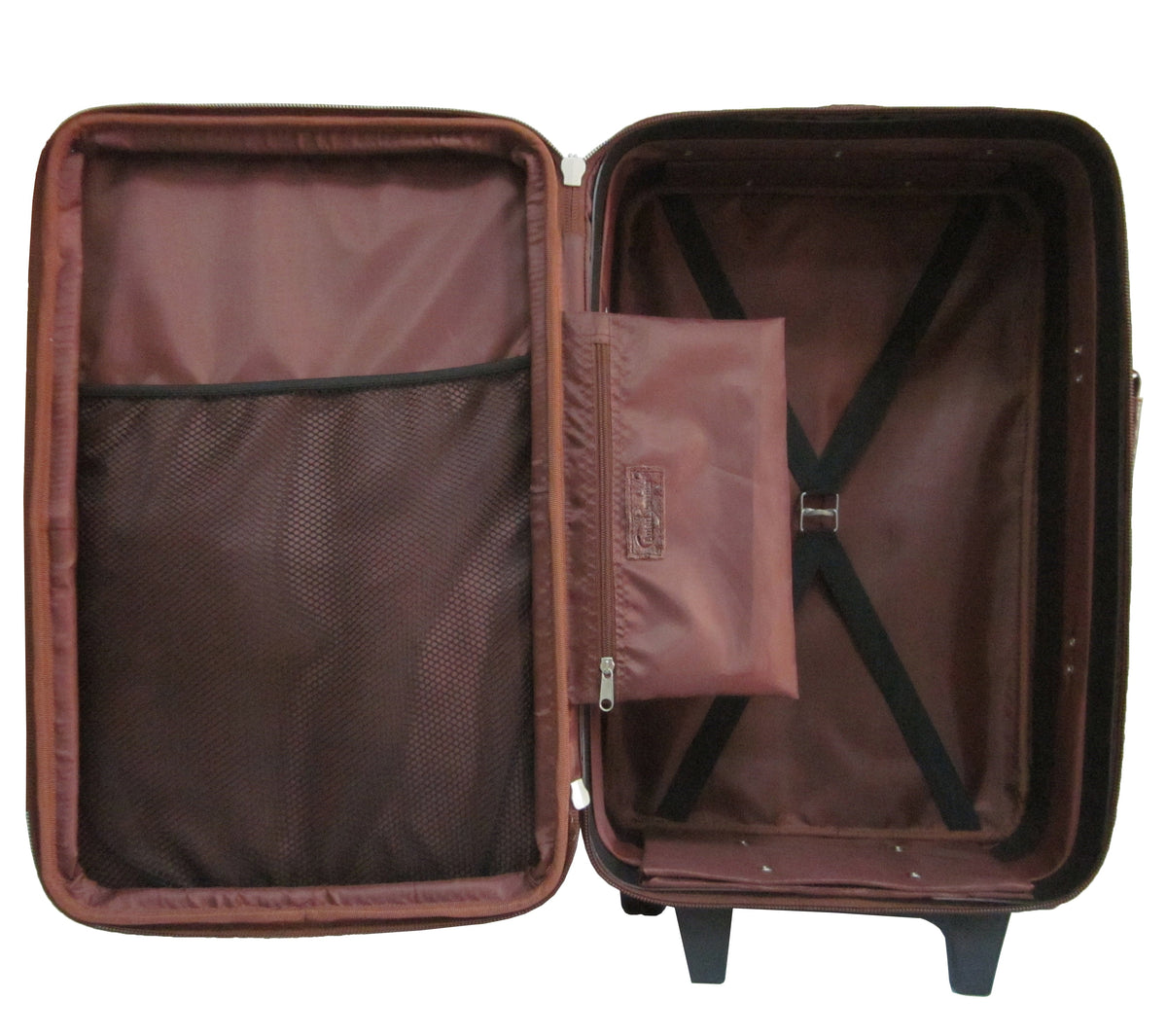 Amerileather Waxy Brown Leather Two Piece Set Traveler