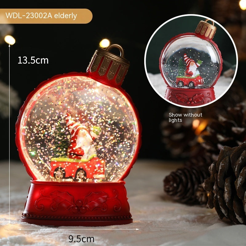 LED Christmas Holiday Decorations with Luminous Flat-Light Simulation and Flame-Effect Design for Home Scene Layout