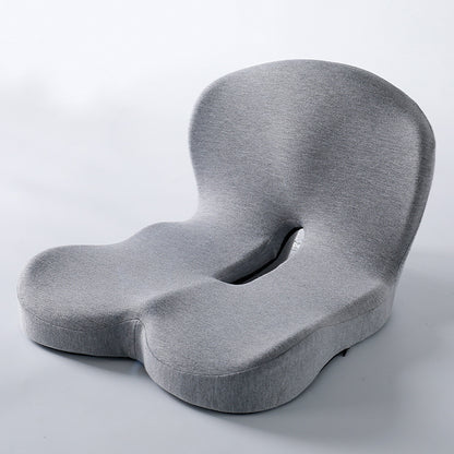 Memory Foam Integrated Seat & Back Cushion – Student, Office Chair & Car Lumbar Support Pad