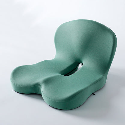 Memory Foam Integrated Seat & Back Cushion – Student, Office Chair & Car Lumbar Support Pad