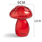 Glass Mushroom Vase Aromatherapy Vase Hydroponic Flower Arrangement Decoration Home Decoration Glass Creative Vase