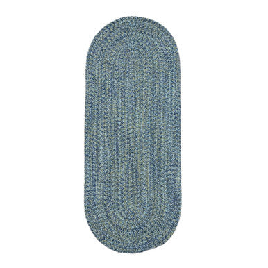 Seaside Blue Colonial Mills Coastal Home Braid Runners. Indoor Outdoor Braided Runner Rugs Made in the USA