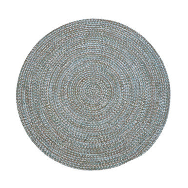 Green Shore Colonial Mills Harbor Lite Braid Round Rugs. Indoor Outdoor Braided Rugs Made in the USA