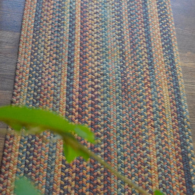 Catalina Mix Colonial Mills Timeless Wool Braid Runners. Braided Space-Dye Wool Runner Rugs Made in the USA