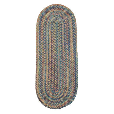 Catalina Mix Colonial Mills Timeless Wool Braid Runners. Braided Space-Dye Wool Runner Rugs Made in the USA
