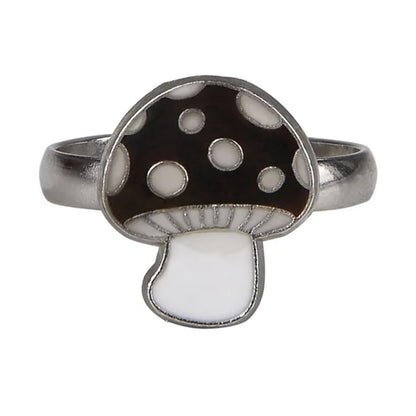 Adjustable Mushroom Mood Ring