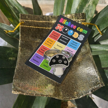 Adjustable Mushroom Mood Ring