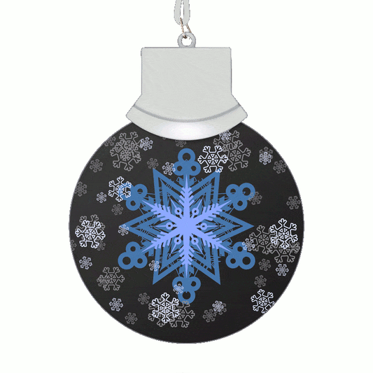 LED Let It Snow Animated Snowflake Necklace