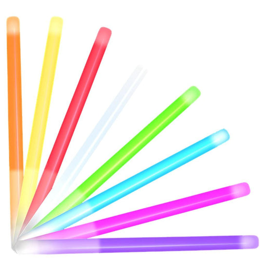 10 Inch Glow Stick Baton Assorted Pack of 25