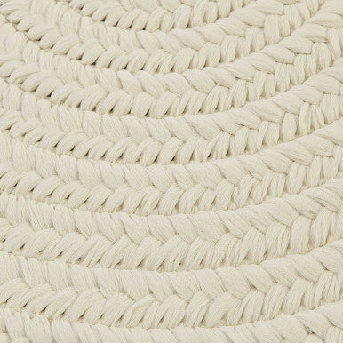 White Colonial Mills Boca Raton Oval Rugs Braided Rugs Made in the USA