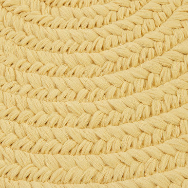Pale Banana Colonial Mills Boca Raton Oval Rugs Braided Rugs Made in the USA