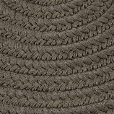 Gray Colonial Mills Boca Raton Oval Rugs Braided Rugs Made in the USA